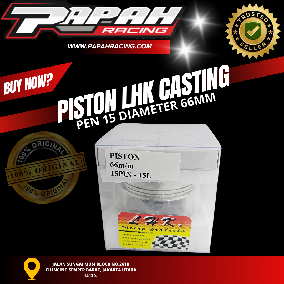 PISTON LHK CASTING PEN 15 DIAMETER 66MM LHK